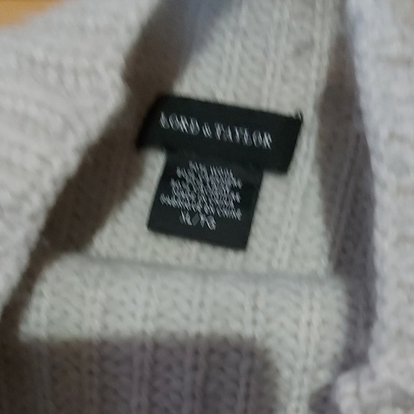 Lord & Taylor |  Cream Turtleneck Sweater - Picture 2 of 4